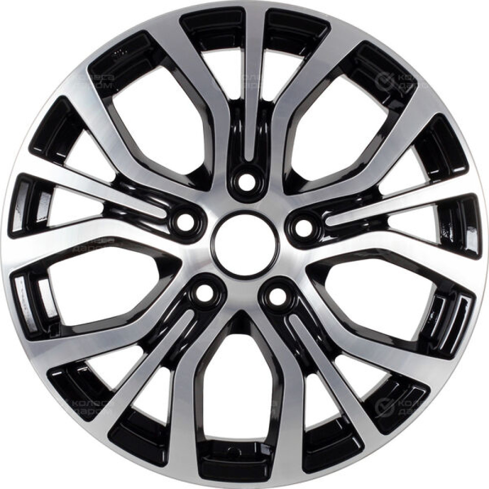 Колесный диск iFree Original КС736 (ZV 16_ ix35) 6.5xR16 5x114.3 ET45 DIA67.1 (уценка) черный глянцевый с полированными элементами лицевой поверхности