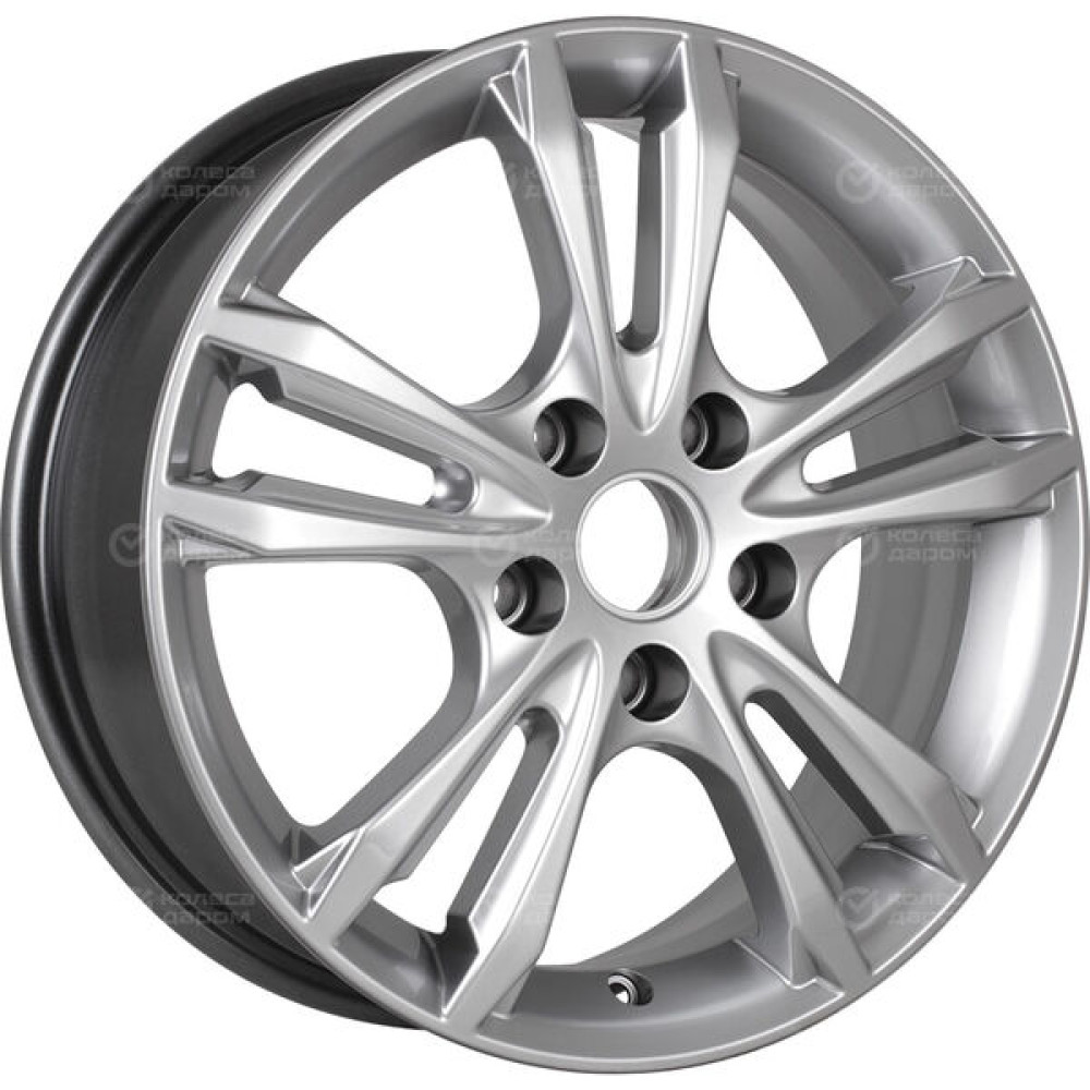 Колесный диск КиК Samara 6xR16 5x114.3 ET45 DIA67.1 насыщенный темно-серебристый цвет