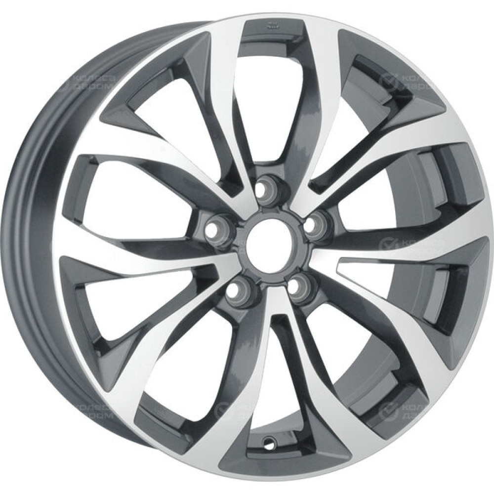 Колесный диск Replay B320 7xR18 5x112 ET22 DIA66.6 глянцевый темно-серый с полированной лицевой частью