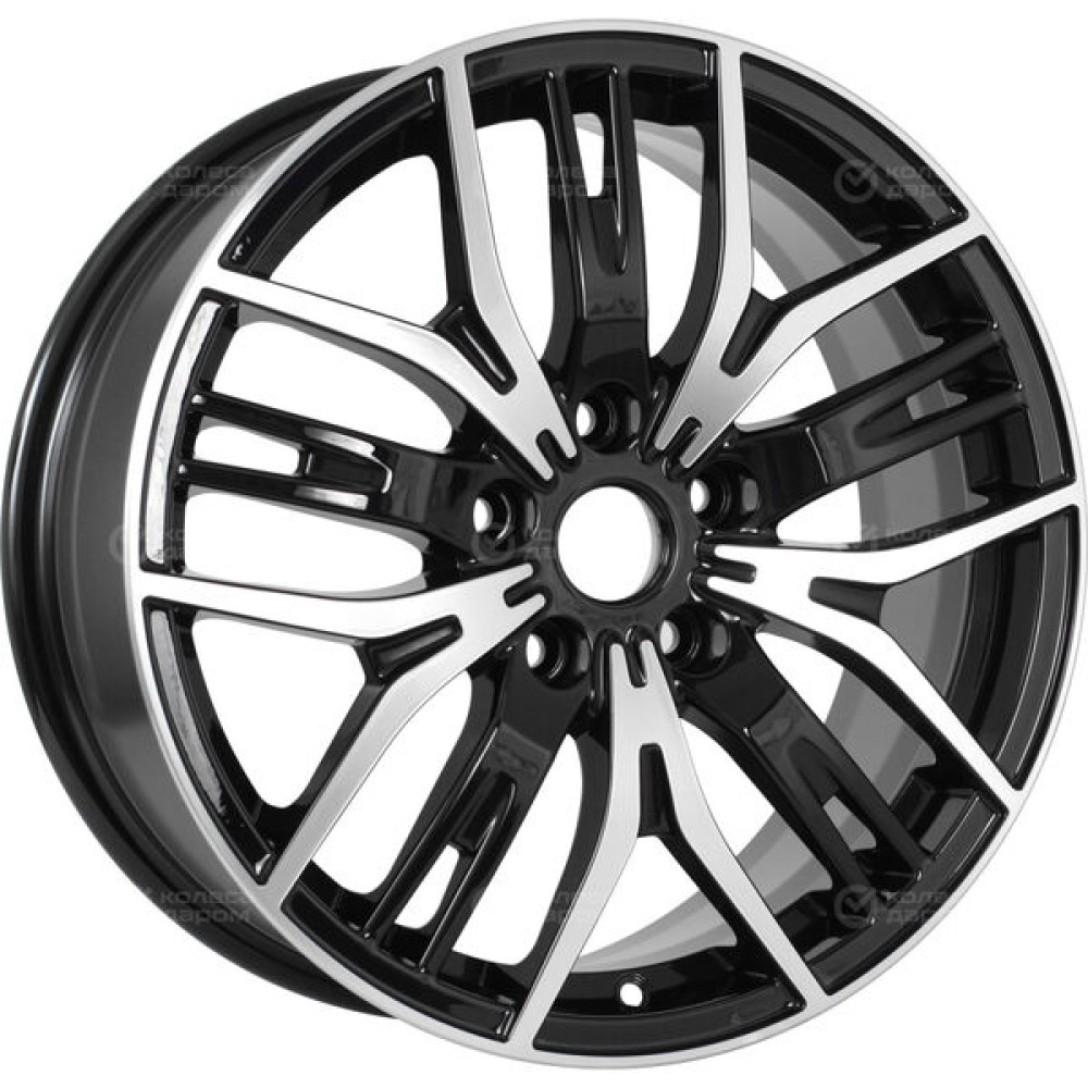Колесный диск iFree Аскет 7xR17 5x112 ET40 DIA57.1 чёрный глянцевый с полированной лицевой частью