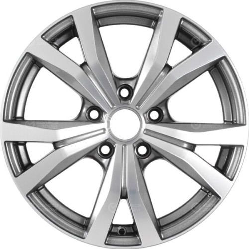 Колесный диск X-trike X119 6.5xR16 5x114.3 ET45 DIA67.1 темно-серебристый с полированной лицевой частью