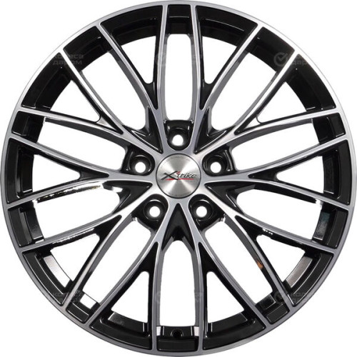 Колесный диск X-trike X130 7.5xR18 5x114.3 ET50 DIA67.1 черный глянцевый с полированной лицевой поверхностью