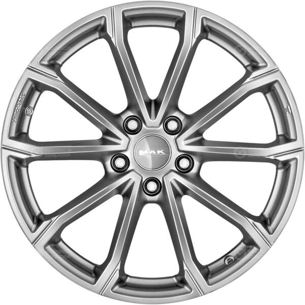 Колесный диск MAK DaVinci 7.5xR18 5x114.3 ET51 DIA67.1 светлый титан