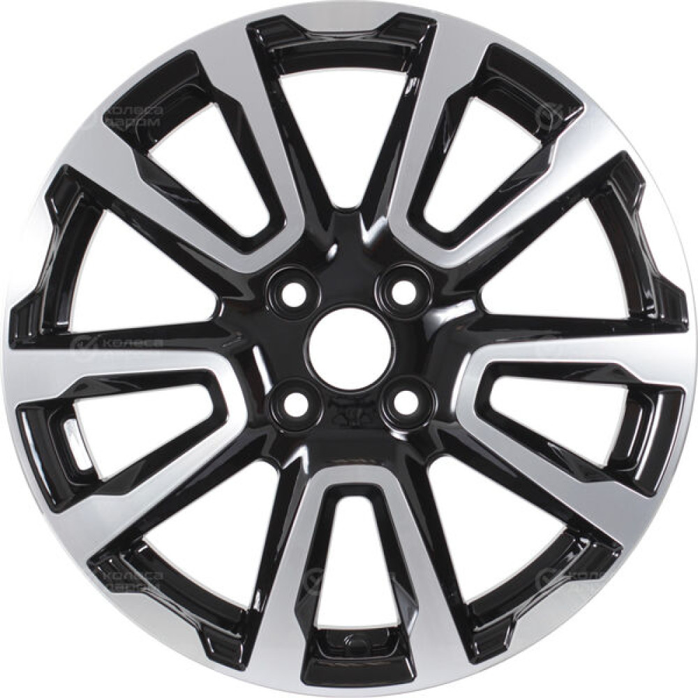 Колесный диск iFree Original КС1026 (ZV 16_Logan) 6.5xR16 4x100 ET45 DIA60.1 черный глянцевый с полированными элементами лицевой поверхности