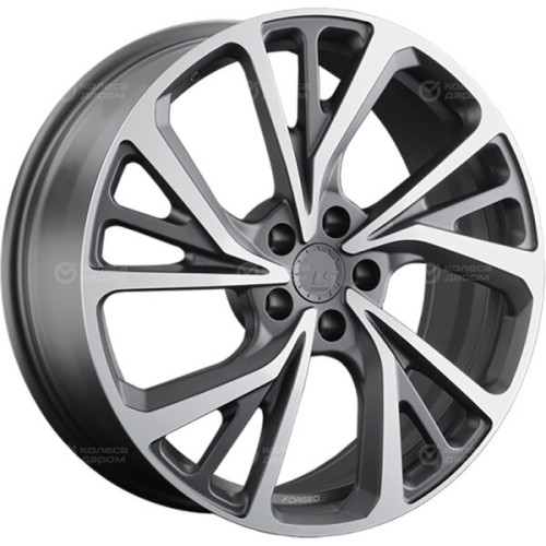 Колесный диск LS Forged FG22 8xR19 5x108 ET36 DIA65.1 темно-серый матовый ,частично полированный