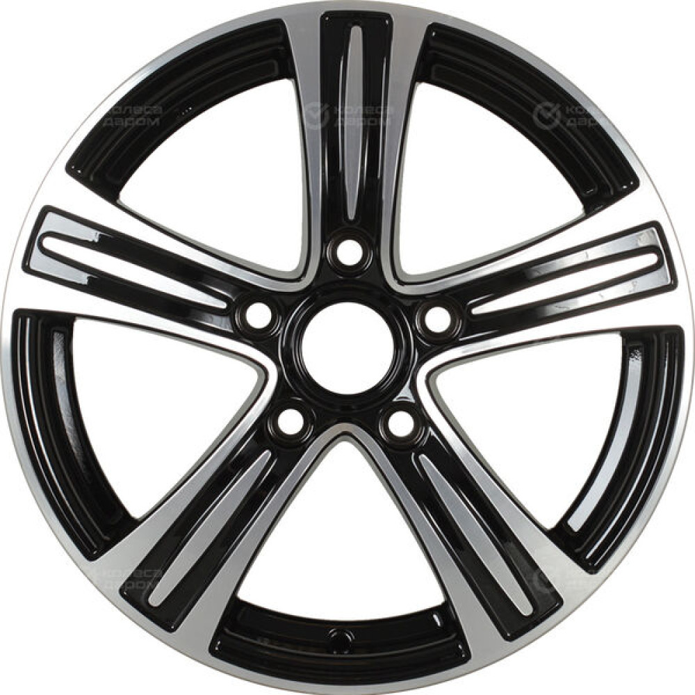 Колесный диск iFree S.U. 6xR15 5x100 ET38 DIA57.1 чёрный глянцевый с полированной лицевой частью