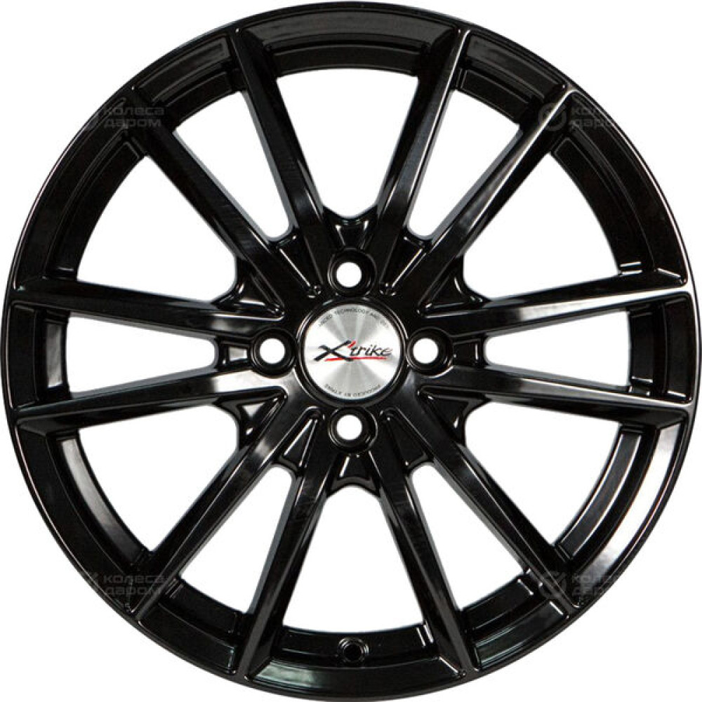 Колесный диск X-trike X129 6.5xR16 4x98 ET35 DIA58.5 глянцевый черный