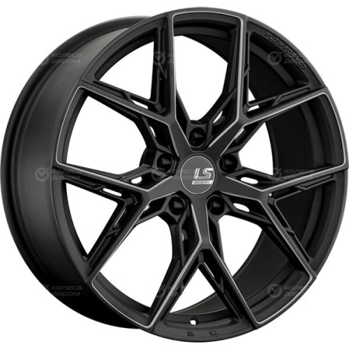 Колесный диск LS FlowForming LS RC82 8.5xR19 5x120 ET25 DIA72.6 черный матовый с фрезерованными лучами