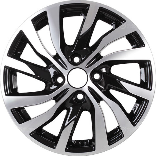 Колесный диск iFree Original КС882 (15_Vesta) 6xR15 4x100 ET50 DIA60.1 черный глянцевый с полированными элементами лицевой поверхности