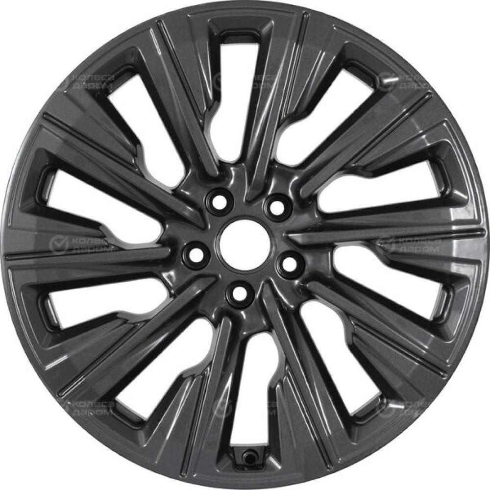 Колесный диск КиК Галего 7.5xR19 5x114.3 ET40 DIA64.1 (уценка) насыщенный темно-серый полностью полированный