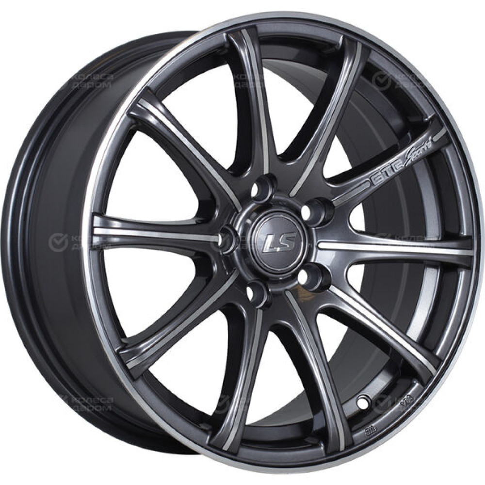 Колесный диск LS LS 317 7xR16 5x114.3 ET40 DIA73.1 насыщенный темно-серый полностью полированный