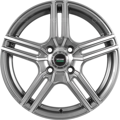 Колесный диск Megami MGM-1 6xR15 4x98 ET35 DIA58.6 насыщенный темно-серый полностью полированный