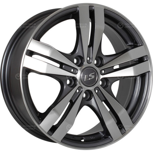 Колесный диск LS LS 142 6.5xR16 5x114.3 ET40 DIA73.1 насыщенный темно-серый полностью полированный
