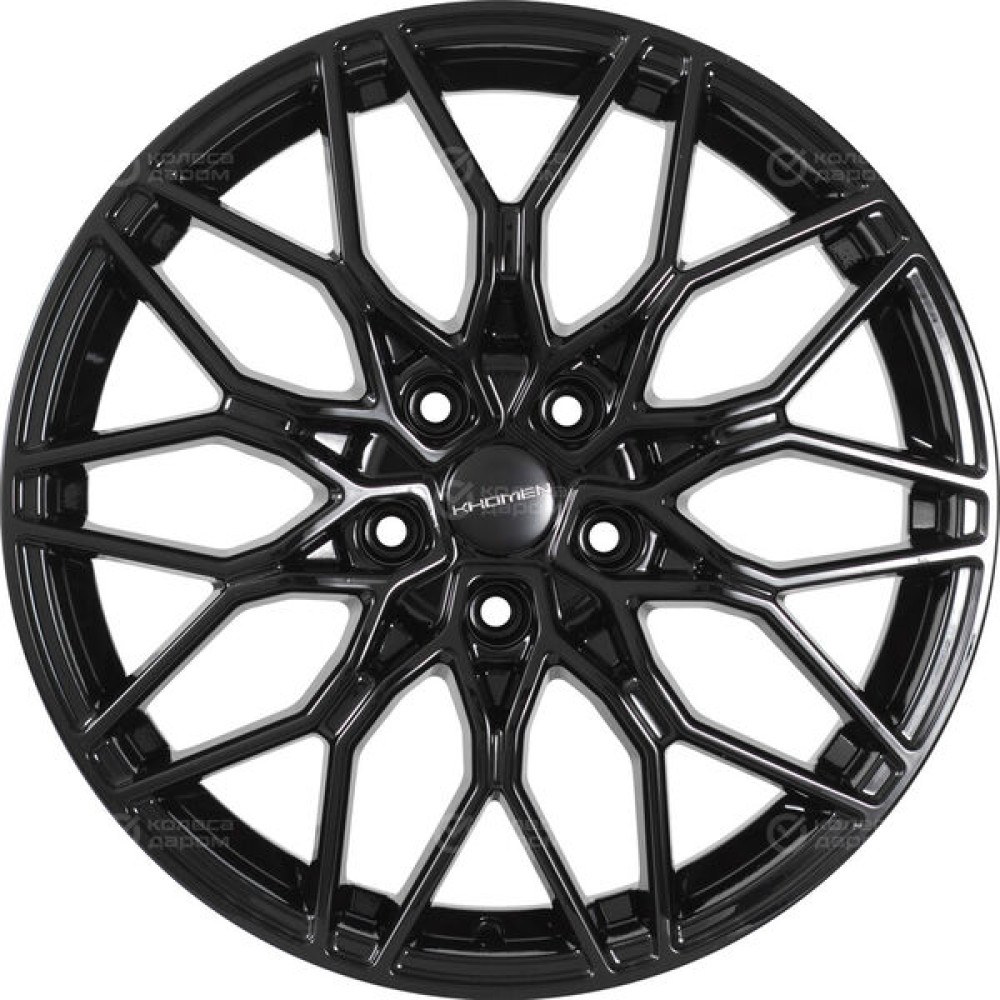 Колесный диск KHOMEN KHW1813 (Chery Tiggo 7 (Pro/Pro Max) 7xR18 5x108 ET33 DIA60.1 (уценка) черный глянцевый