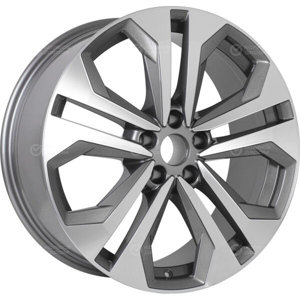 Колесный диск Replay VV295 9xR20 5x112 ET33 DIA66.6 глянцевый темно-серый с полированной лицевой частью