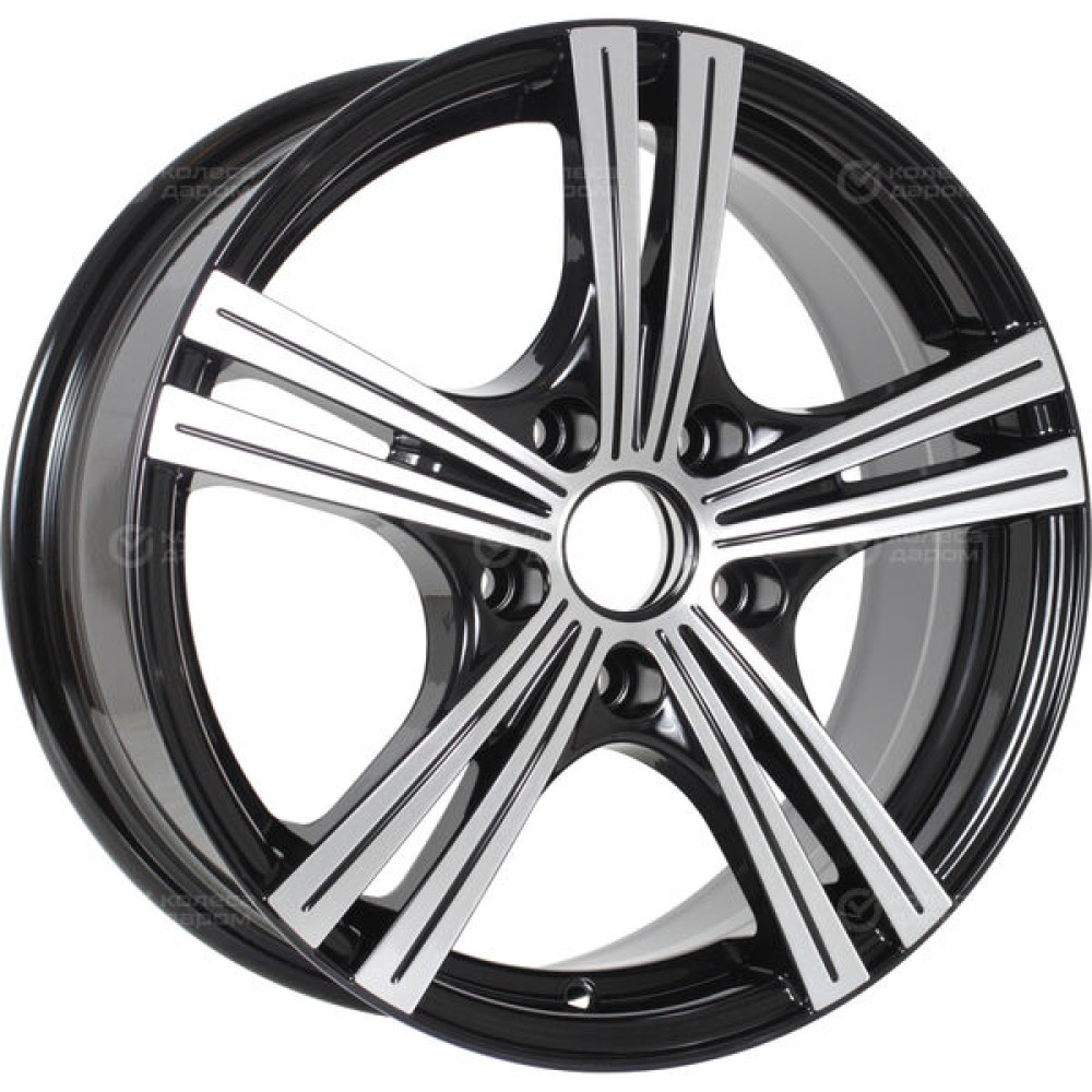 Колесный диск X-trike X112 6.5xR16 5x114.3 ET45 DIA67.1 черный глянцевый с полированной лицевой поверхностью