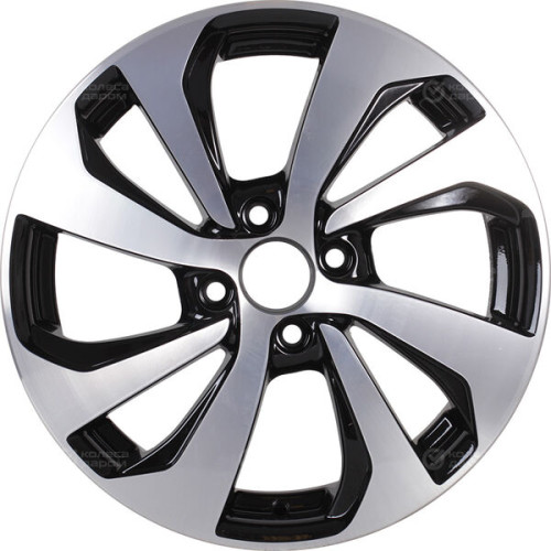 Колесный диск RST R005 6xR15 4x100 ET40 DIA60.1 глянцевый черный с полированной лицевой частью