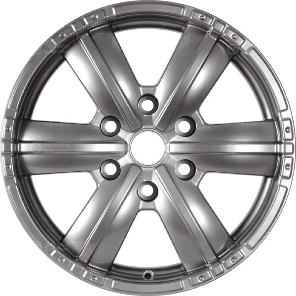 Колесный диск КиК Окинава 7.5xR17 6x114.3 ET30 DIA66.1 темно-серебристый