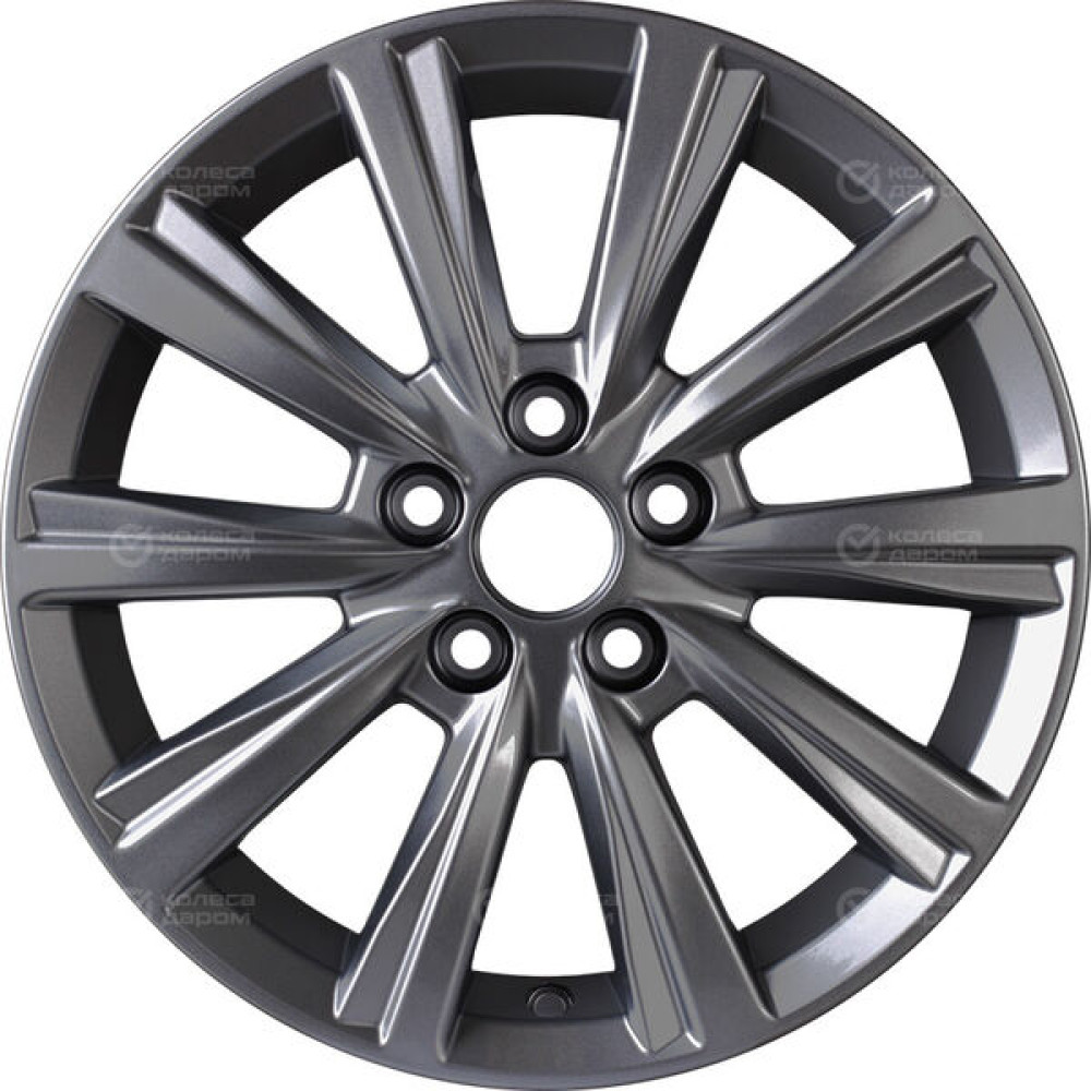 Колесный диск iFree Original КС937 (15_Polo) 6xR15 5x100 ET38 DIA57.1 насыщенный темно-серый полностью полированный