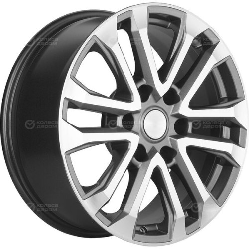 Колесный диск Carwel Пур 1805 7.5xR18 6x114.3 ET38 DIA67.1 серый с полированной лицевой частью