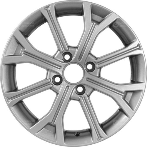 Колесный диск Carwel Кизи 198 6xR15 4x100 ET46 DIA54.1 темно-серебристый