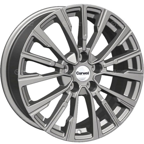 Колесный диск Carwel Базан 1720 7xR17 5x114.3 ET37 DIA66.5 серый
