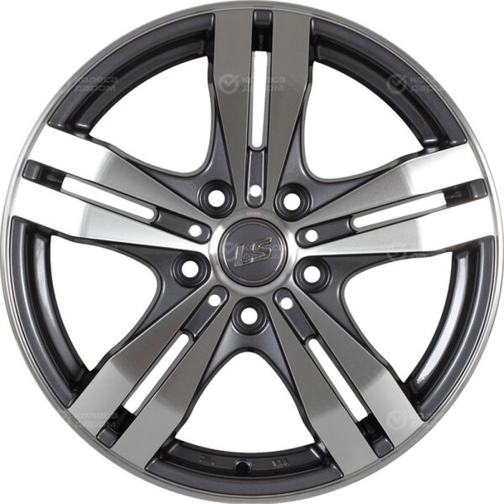 Колесный диск LS LS 142 6.5xR16 5x114.3 ET40 DIA73.1 насыщенный темно-серый полностью полированный