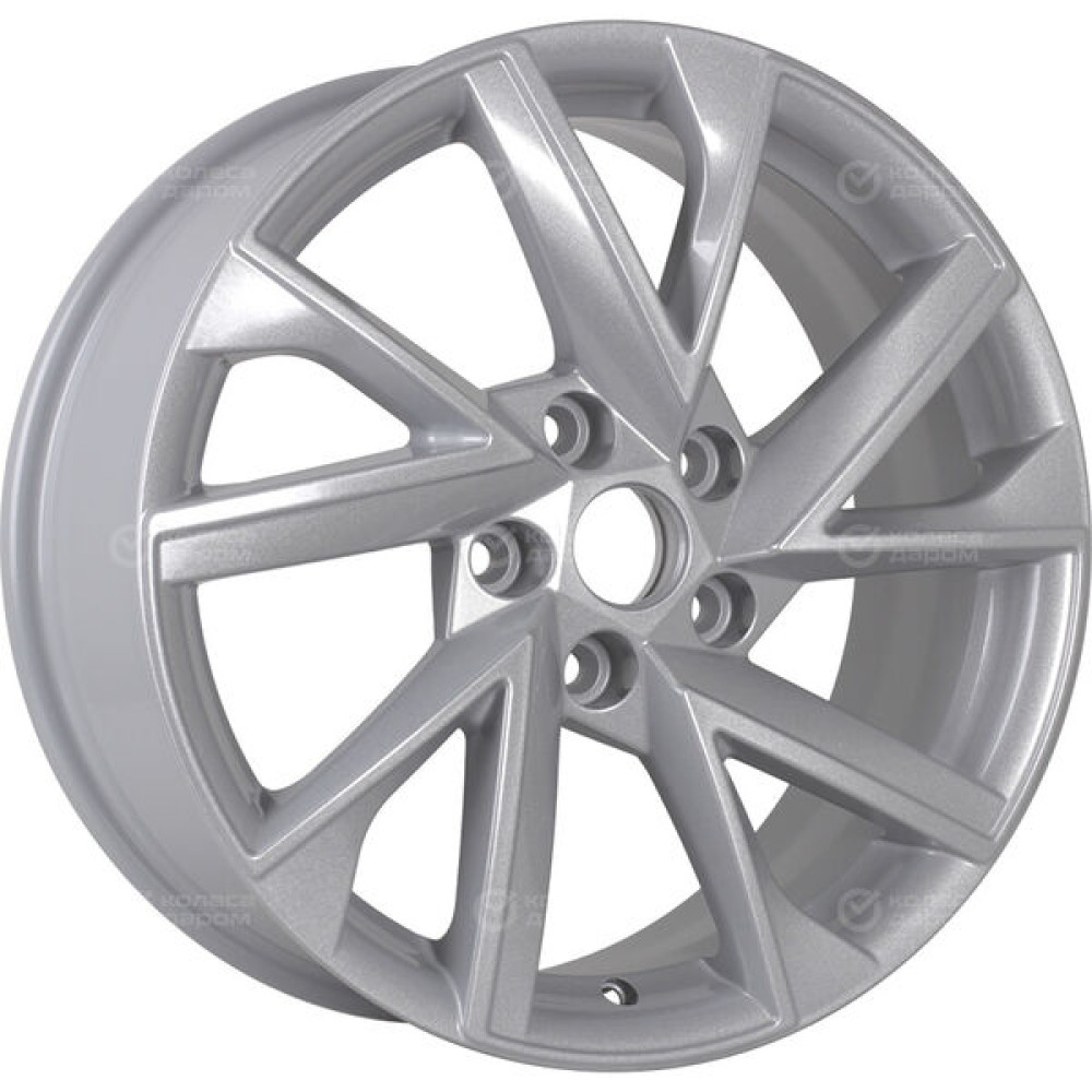 Колесный диск Carwel Тоджа 1714 7xR17 5x114.3 ET45 DIA60.1 серебристый