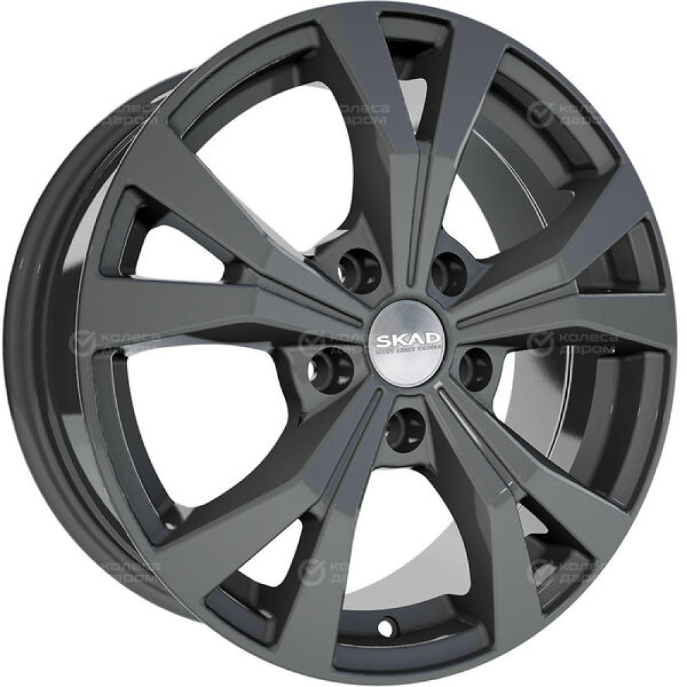 Колесный диск СКАД Нагано 6.5xR16 5x114.3 ET45 DIA67.1 темно-серый цвет с перламутровыми оттенками