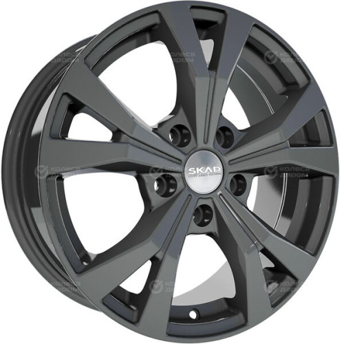 Колесный диск СКАД Нагано 6.5xR16 5x114.3 ET45 DIA67.1 темно-серый цвет с перламутровыми оттенками
