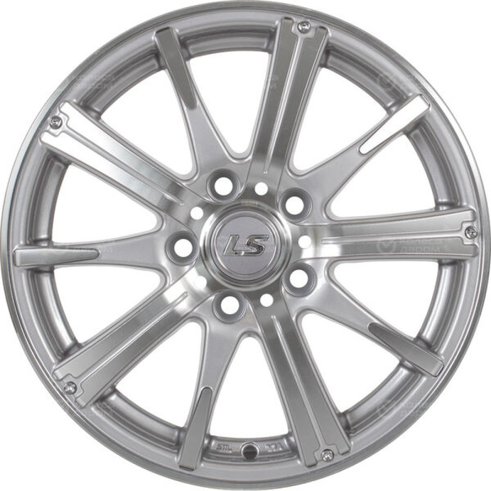 Колесный диск LS LS 209 6xR15 4x100 ET45 DIA73.1 серебристый полированный