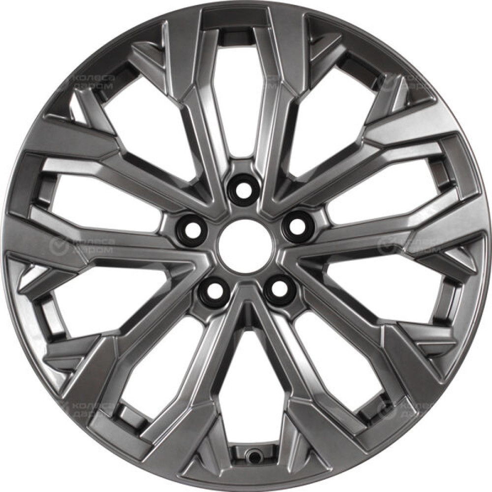 Колесный диск КиК Морейн 6.5xR17 5x114.3 ET45 DIA67.1 темно-серебристый