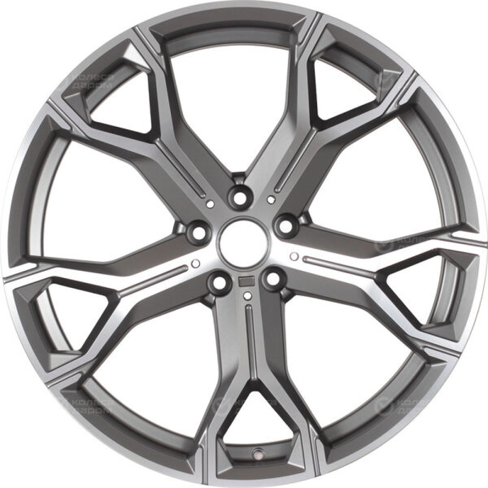 Колесный диск Replay B135 9.5xR22 5x112 ET37 DIA66.6 темно-серый матовый ,частично полированный