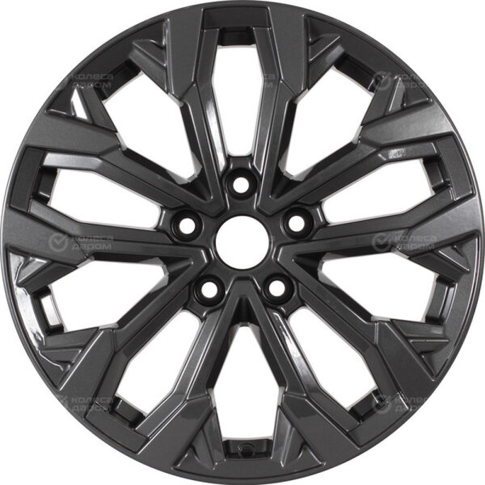 Колесный диск КиК Морейн 6.5xR17 5x108 ET33 DIA60.1 (уценка) насыщенный темно-серый полностью полированный
