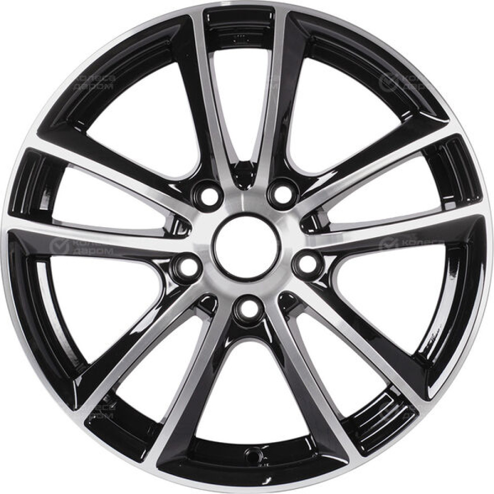 Колесный диск X-trike X116 6.5xR16 5x114.3 ET35 DIA67.1 глянцевый черный с полированной лицевой частью