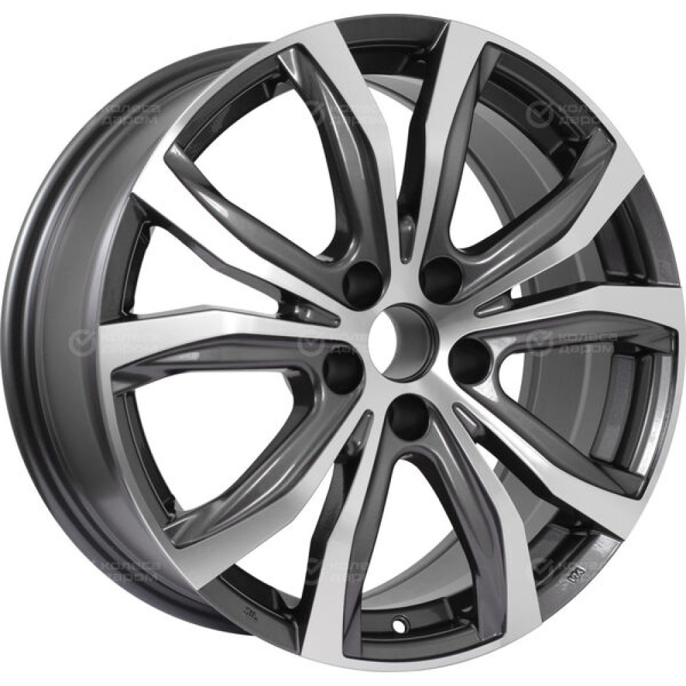 Колесный диск Replay HV64 8xR18 5x114.3 ET37 DIA66.6 насыщенный темно-серый полностью полированный