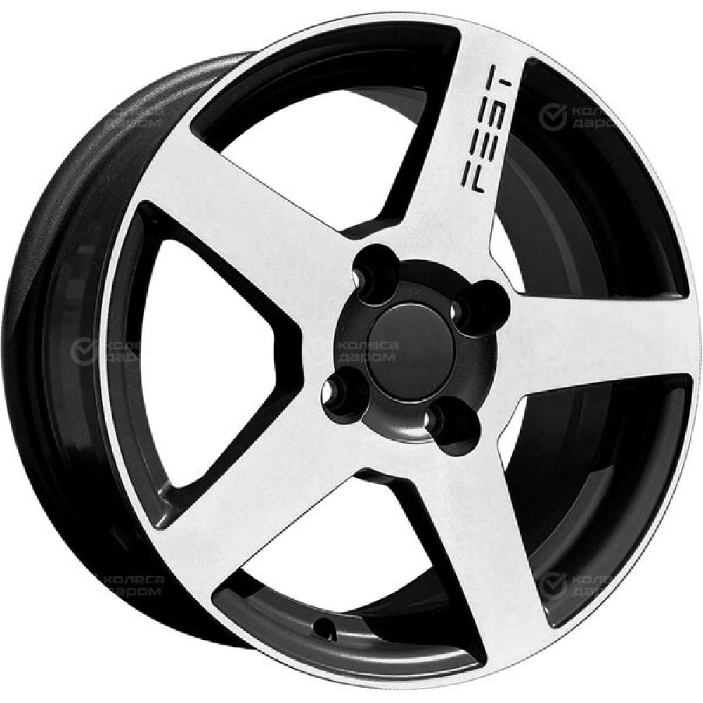 Колесный диск Proma ЛеМан 6.5xR16 5x100 ET38 DIA57.1 черный матовый с алмазной проточкой