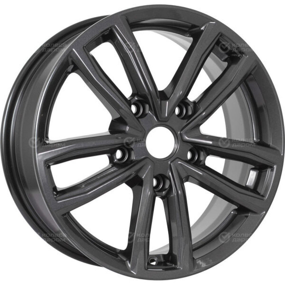Колесный диск КиК Каланг 6.5xR17 5x114.3 ET45 DIA54.1 насыщенный темно-серый полностью полированный