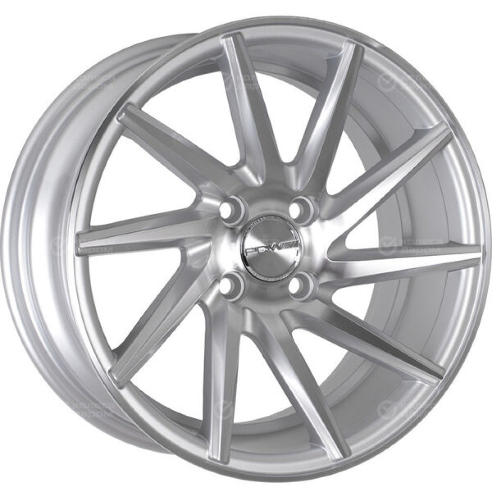 Колесный диск PDW 1022Right 7xR15 4x100 ET30 DIA60.1 серебристый, полированные спицы и обод