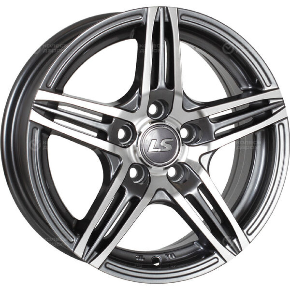 Колесный диск LS LS 189 6.5xR15 4x100 ET40 DIA73.1 насыщенный темно-серый полностью полированный