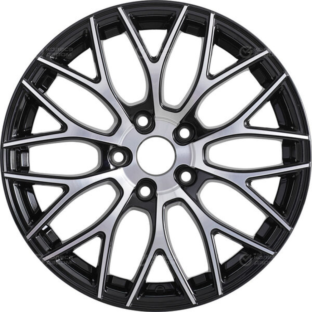 Колесный диск RST R137 7xR17 4x108 ET26 DIA65.1 глянцевый черный с полированной лицевой частью
