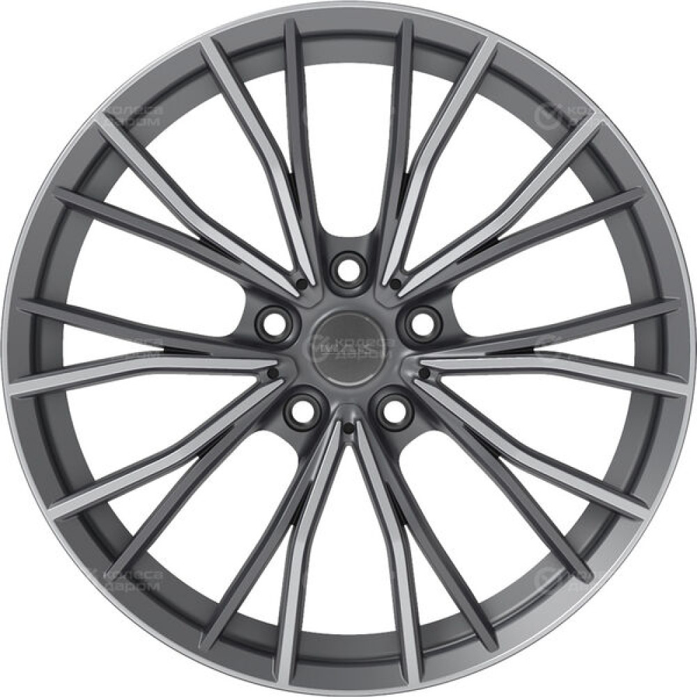 Колесный диск MAK Mark 8xR18 5x120 ET34 DIA72.6 серый с полированной лицевой частью