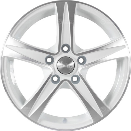 Колесный диск СКАД Sakura 6.5xR15 5x112 ET43 DIA57.1 белый с полированной лицевой частью