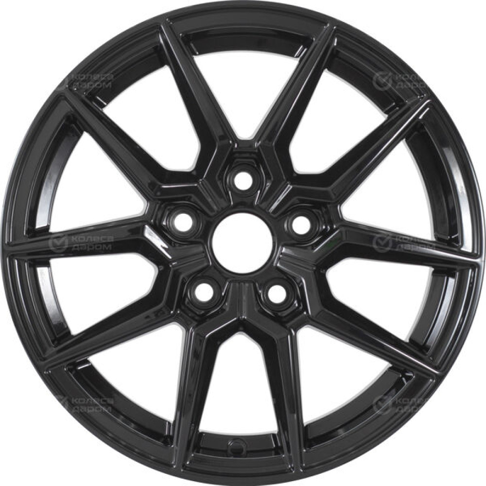Колесный диск WUP Up117 6.5xR15 5x114.3 ET43 DIA66.1 черный глянцевый