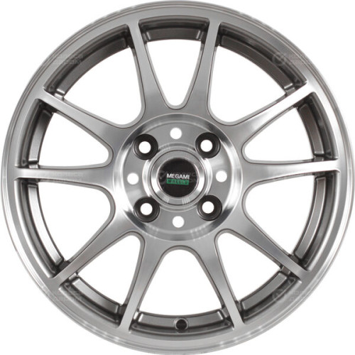 Колесный диск Megami MGM-5 6xR15 4x100 ET40 DIA60.1 (уценка) насыщенный темно-серый полностью полированный