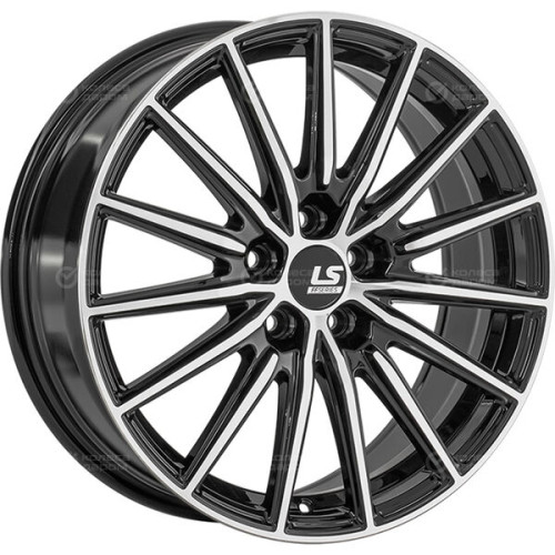 Колесный диск LS FlowForming LS RC93 7.5xR18 5x114.3 ET35 DIA67.1 черный полностью полированный