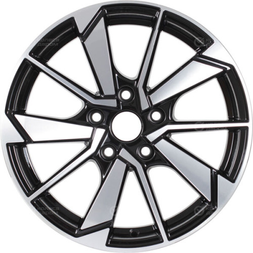Колесный диск iFree Зиплайн 6.5xR16 5x108 ET46 DIA63.35 чёрный глянцевый с полированной лицевой частью