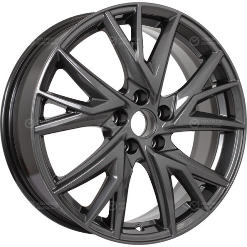Колесный диск КиК Кайлас 6.5xR18 5x114.3 ET37 DIA66.6 насыщенный темно-серый полностью полированный