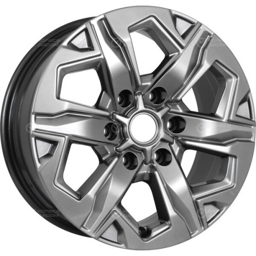 Колесный диск КиК Тейт 7.5xR17 6x139.7 ET25 DIA106.1 темно-серебристый