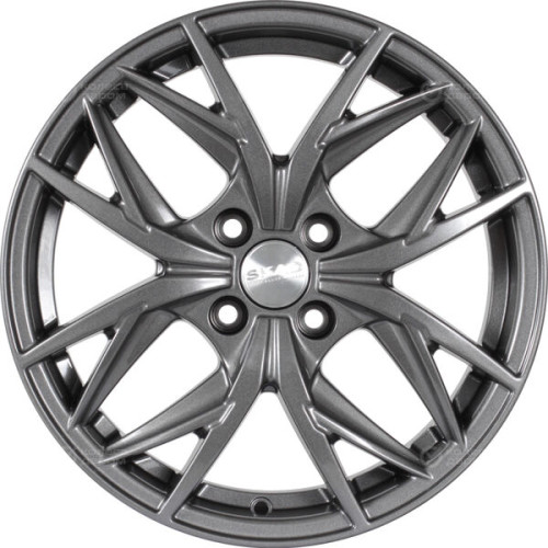 Колесный диск СКАД Асти 6.5xR16 4x100 ET40 DIA67.1 темно-серый цвет с перламутровыми оттенками